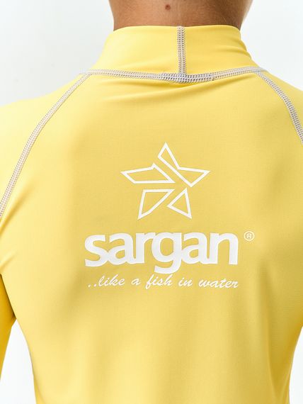 Футболка рашгард лонгслив Sargan Агидель UPF 50+  детская желтая