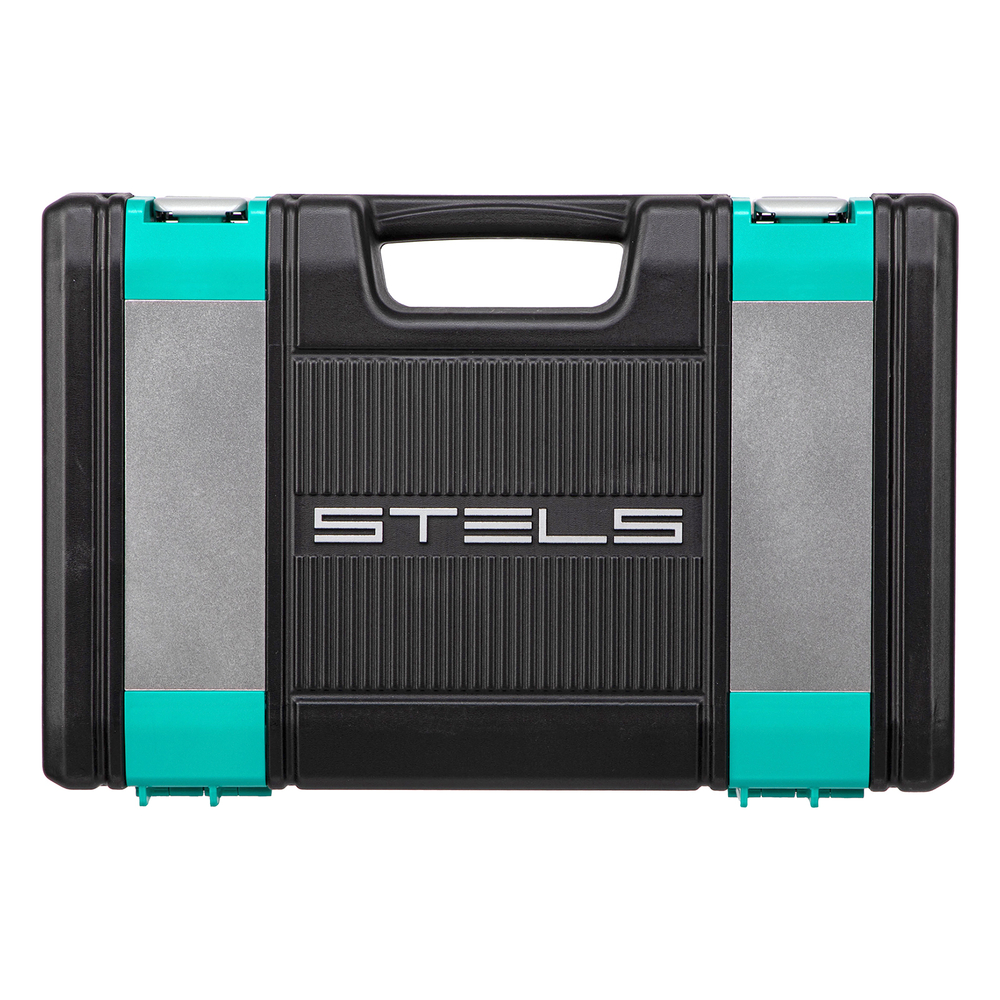 Набор инструментов 1/2", 1/4", CrV, 12 гранные головки, пластиковый кейс, 109 предмета Stels