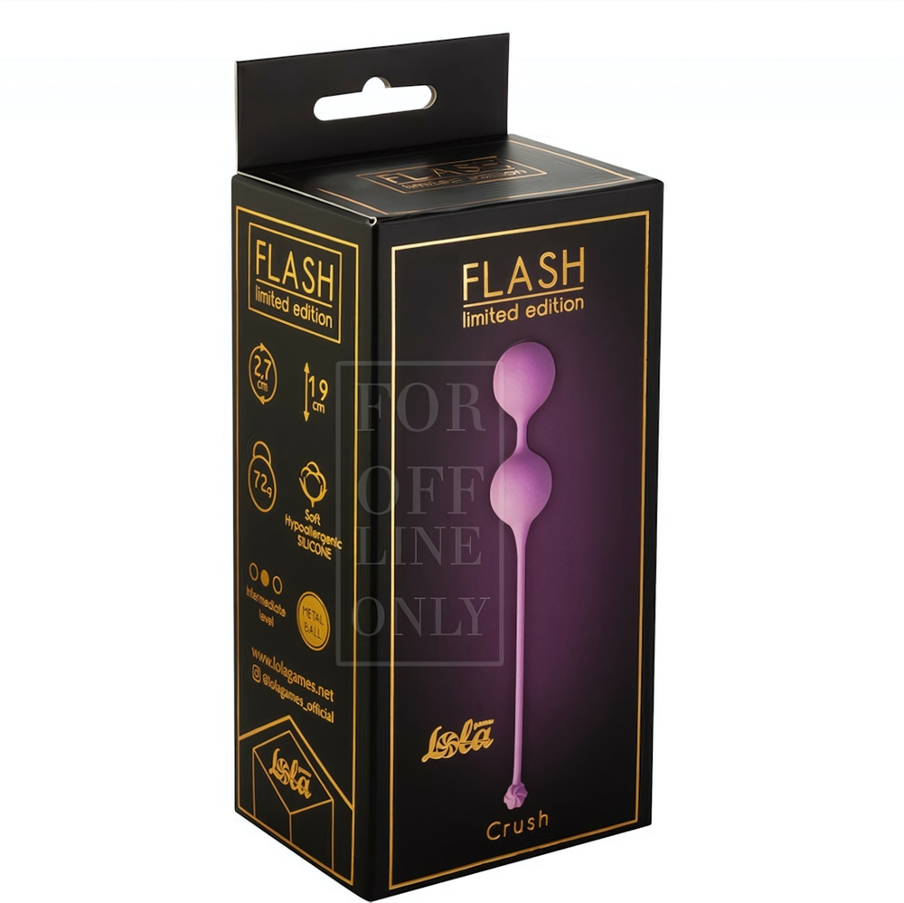 Вагинальные шарики Flash Crush (Цвет: розовый)