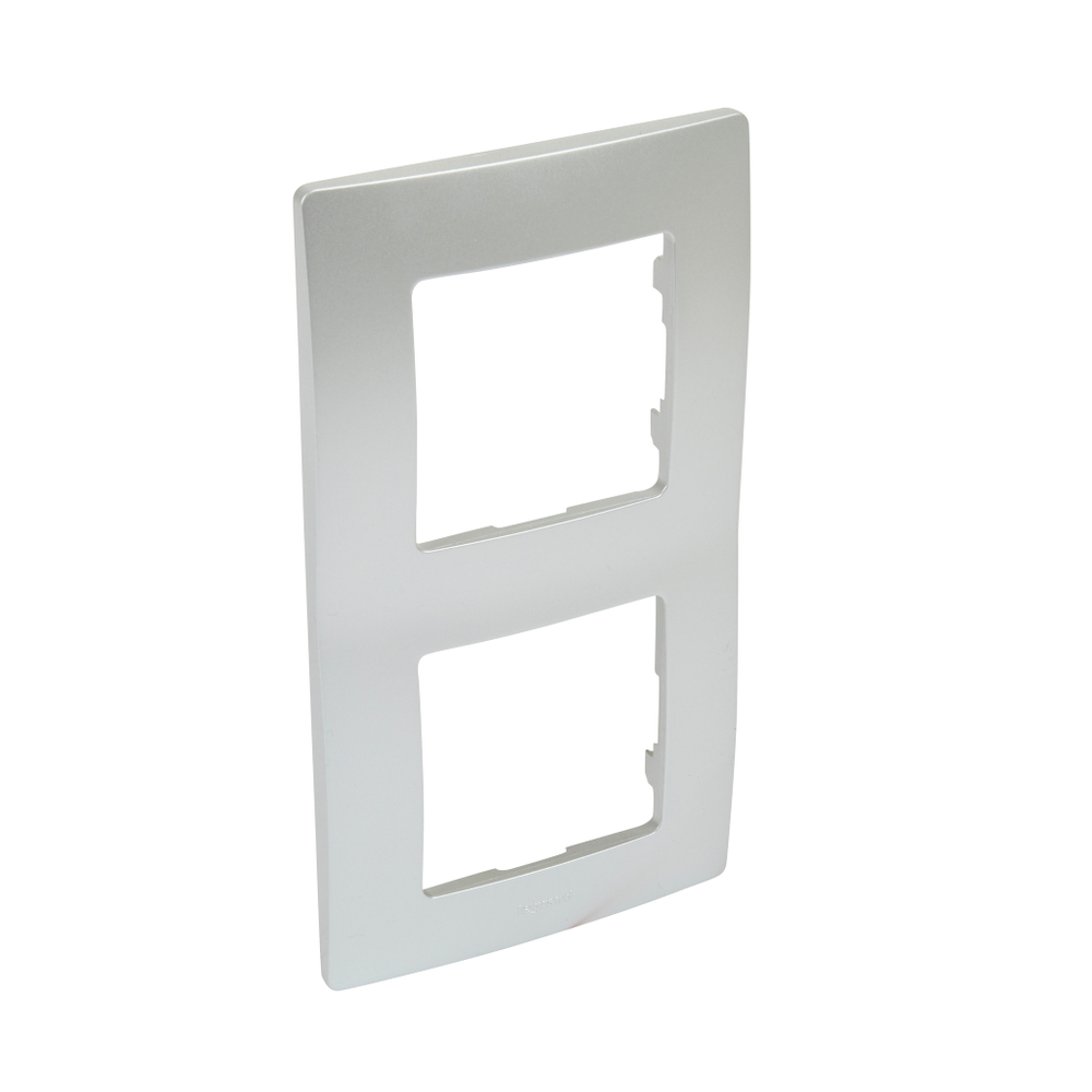 Рамка 2 поста алюминий ETIKA Legrand