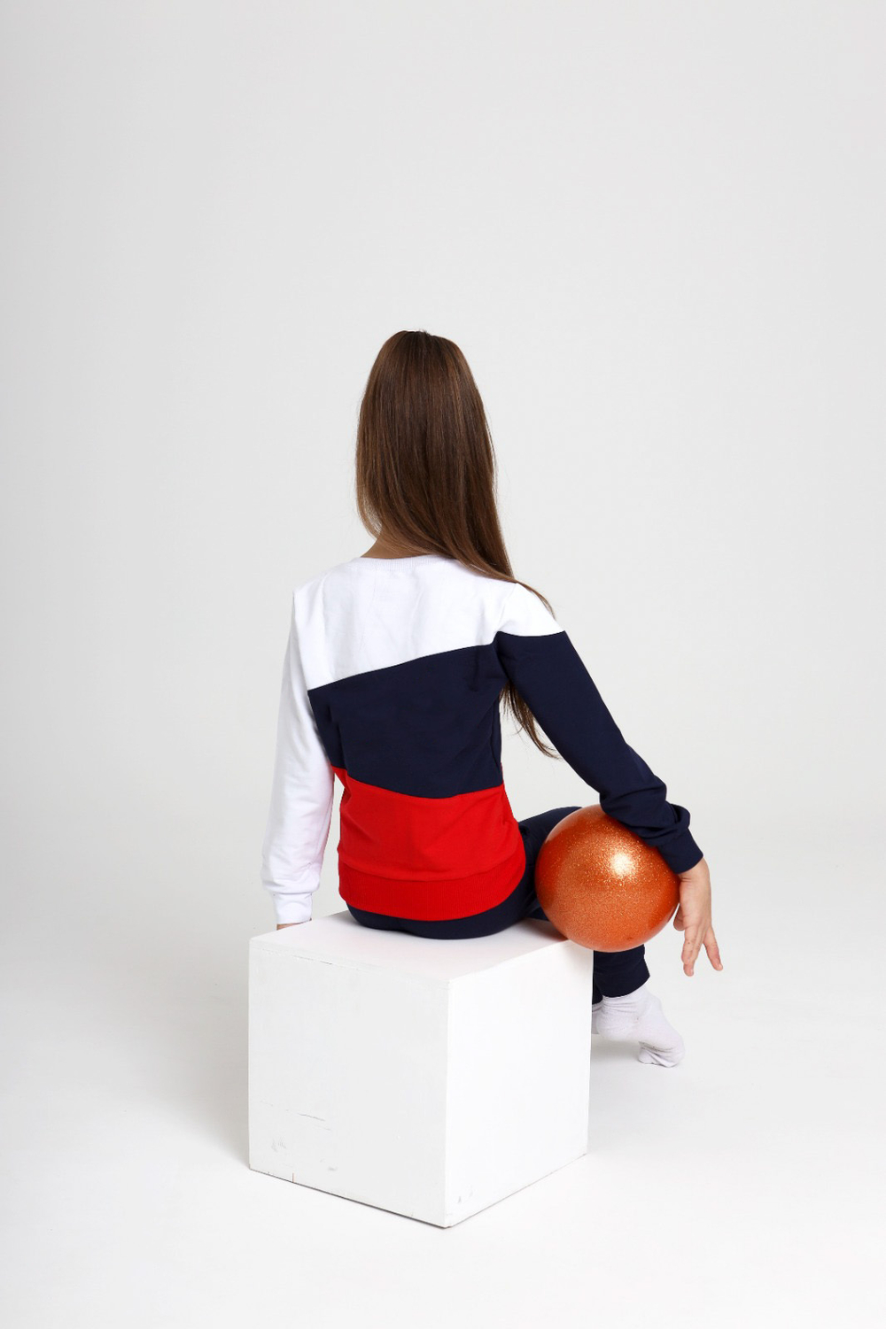 спортивный костюм для девочки синий белый красный WILDWINS