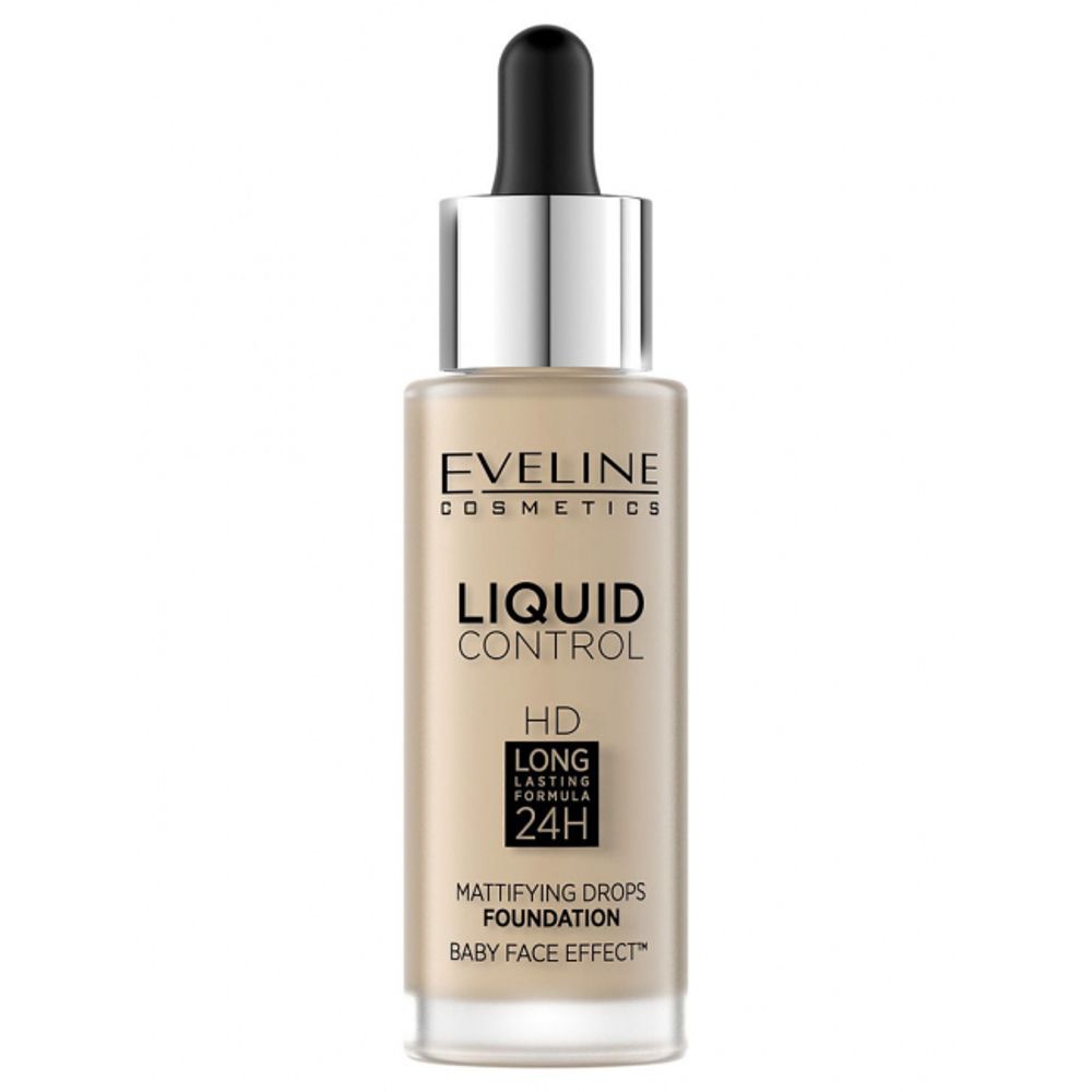 Тональная основа Eveline Liquid Control - №030 Sand Beige
