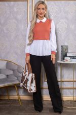 Блуза Жозетта (терракот) Б14738-3М LT Collection