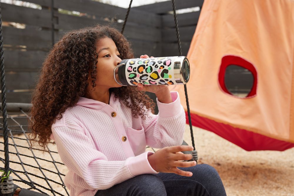 Термокружка Klean Kanteen TKWide Twist Cap 12oz (355 мл) Leopard Print