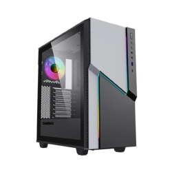 Корпус для компьютера Gamemax Корпус ZORRO BLACK без БП (Midi Tower, Черный., 1*USB3.0, 1*USB Type-C, COC fan)