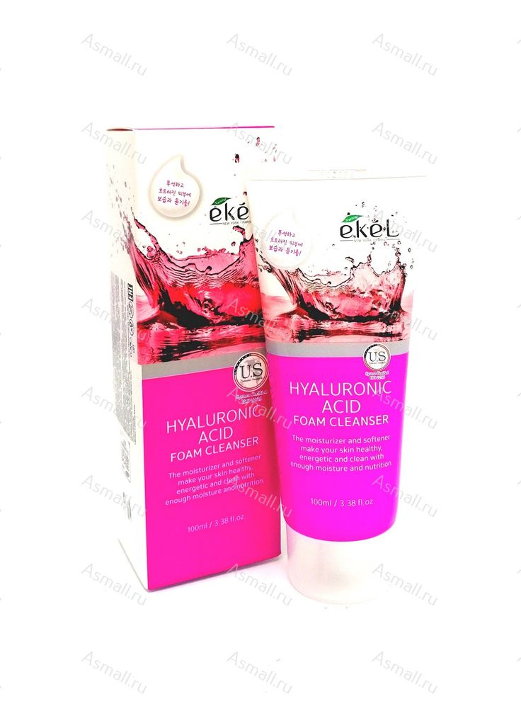 Нежная пенка для лица с гиалуроновой кислотой Hyaluronic Acid Foam Cleanser, EKEL, Корея, 100 мл.