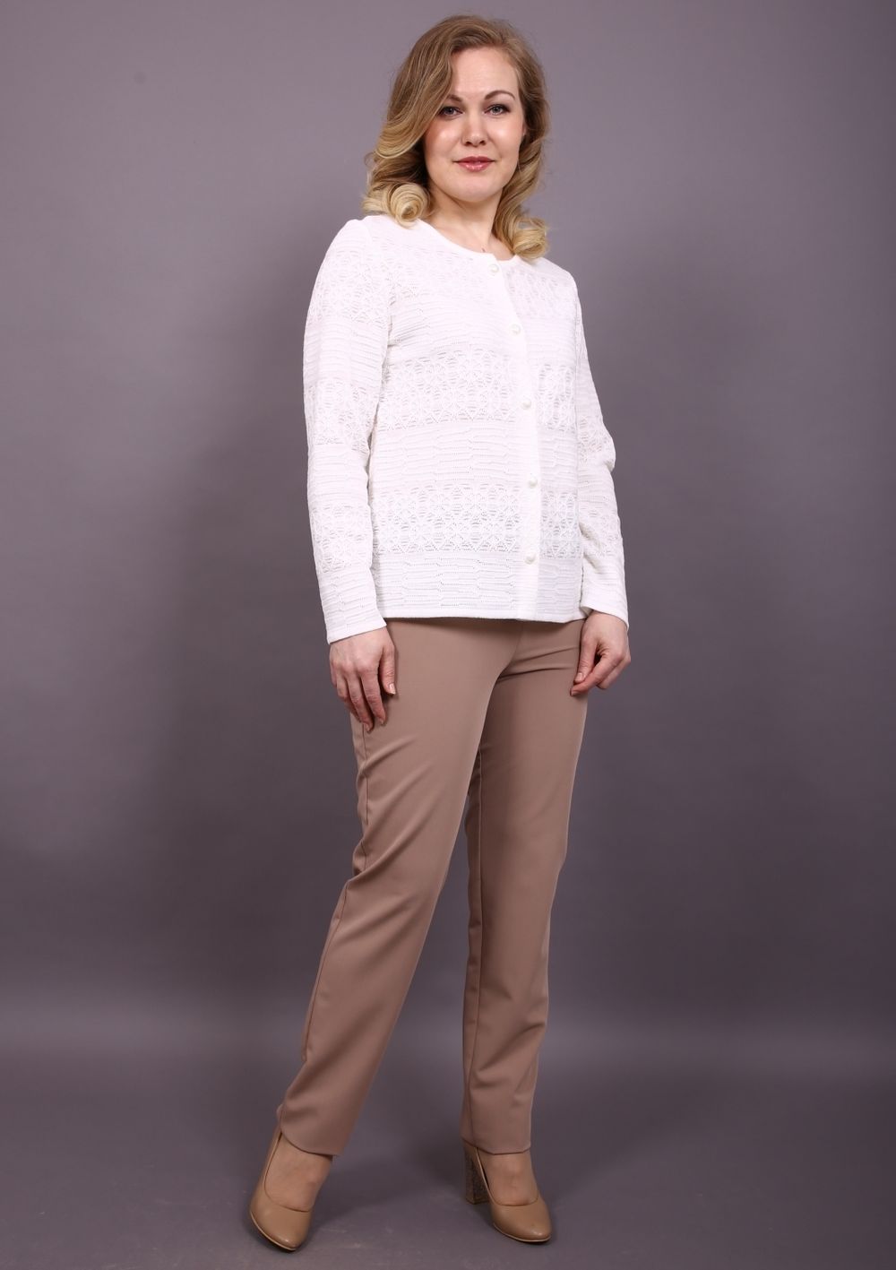 1137 жакет женский Белый 10 Olsarri (Акция)