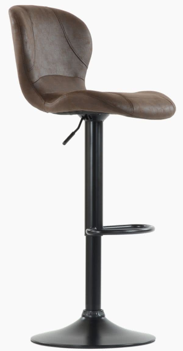 Стул барный  Piza КОРИЧНЕВЫЙ /ХРОМ