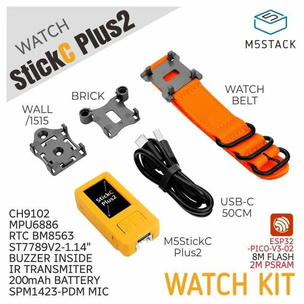 M5Stack Stick PLUS 2 IoT Development Board для графического программирования