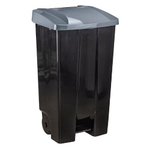 Бак для мусора 110л с педалью на колесах М2395