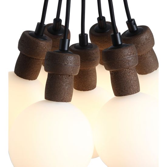 SL6226.403.07 Светильник подвесной ST-Luce Черный/Белый G9 7*5W 4000K CORK