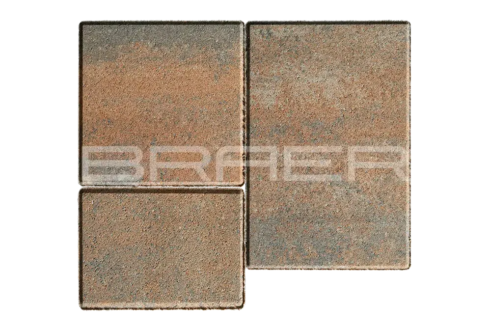 Тротуарная плитка Braer Старый город Венусбергер, Color Mix Койот, 40 мм