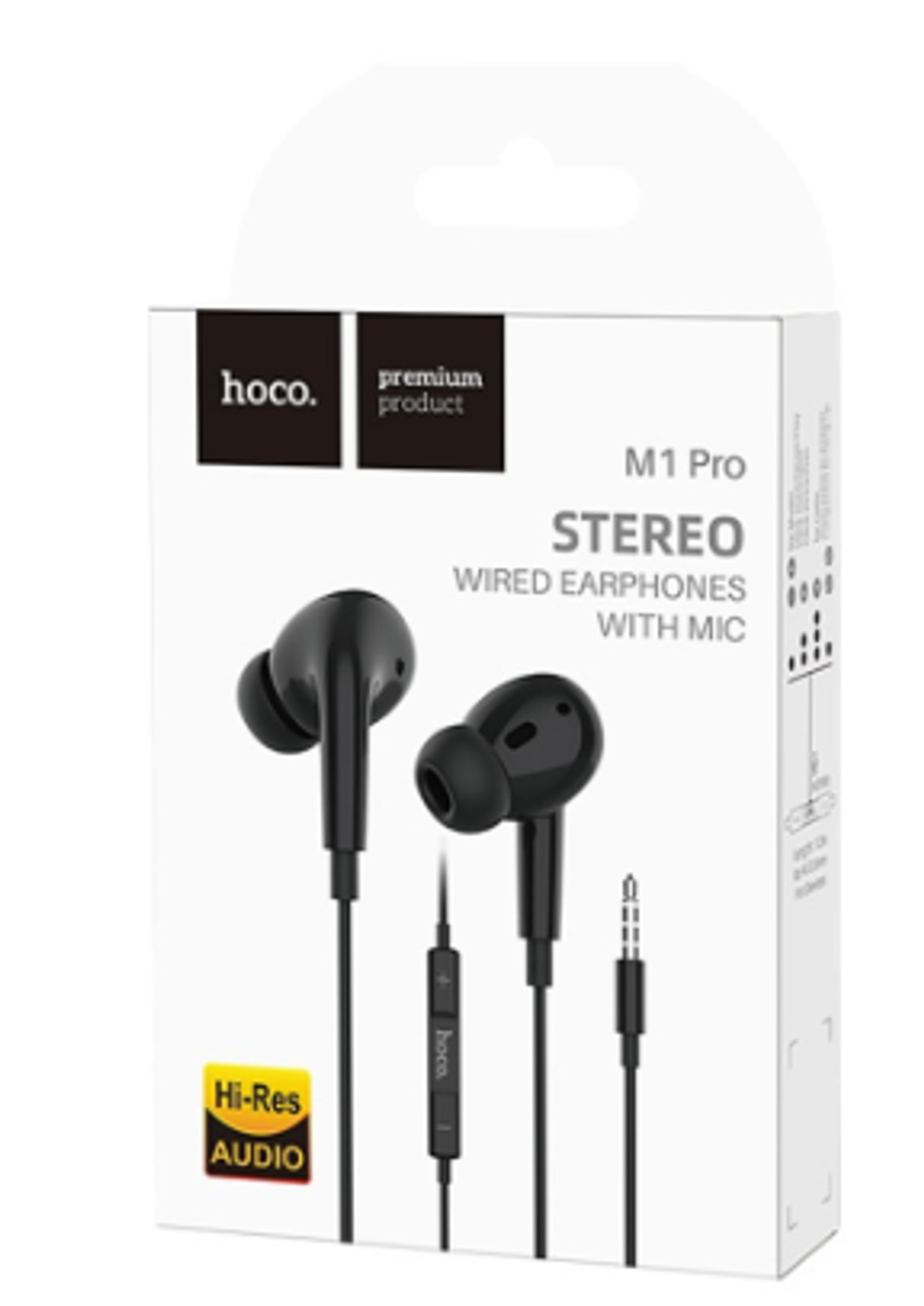 Проводная стерео-гарнитура Hoco M1 Pro Jack 3,5mm (черный)