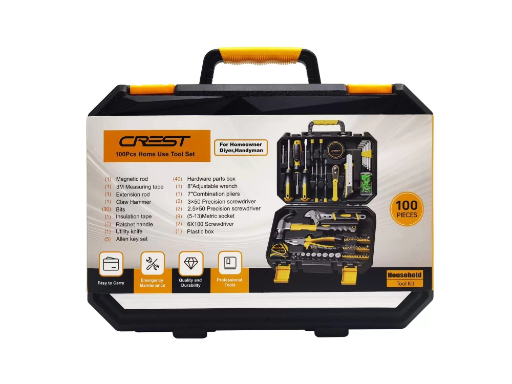 Набор инструментов CREST 100 предметов, 105100