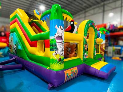 Коммерческий надувной батут «Сафари-джунгли 2» 6*5*4,2 м