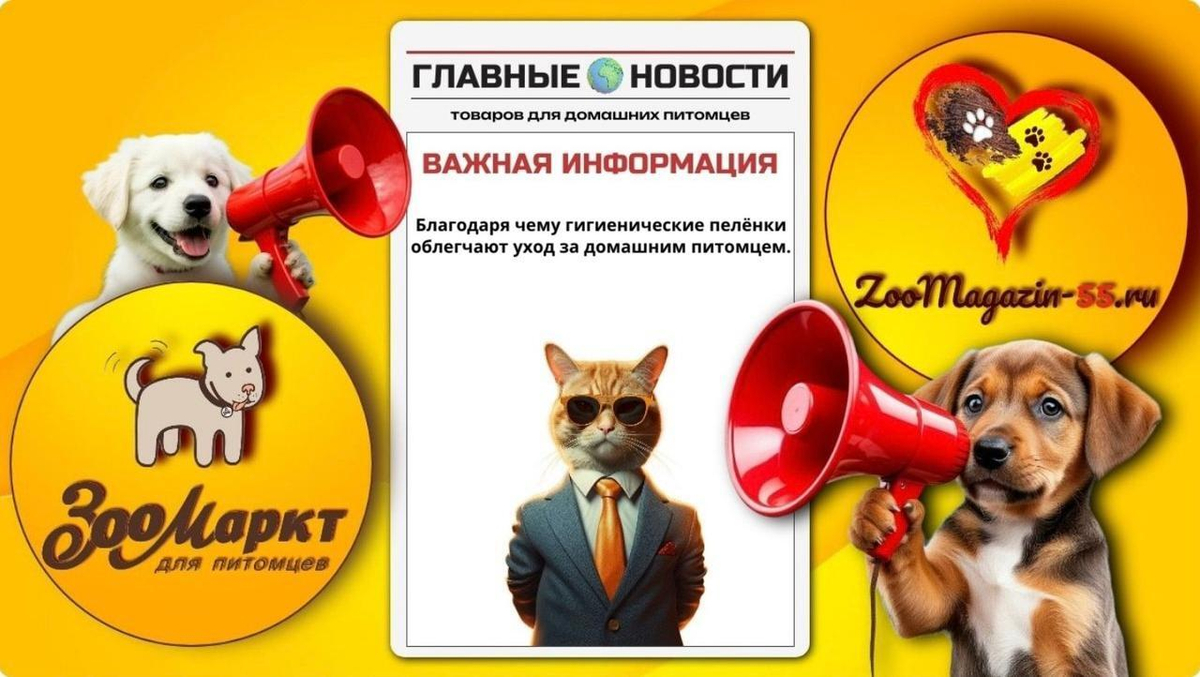 Гигиенические пеленки для животных