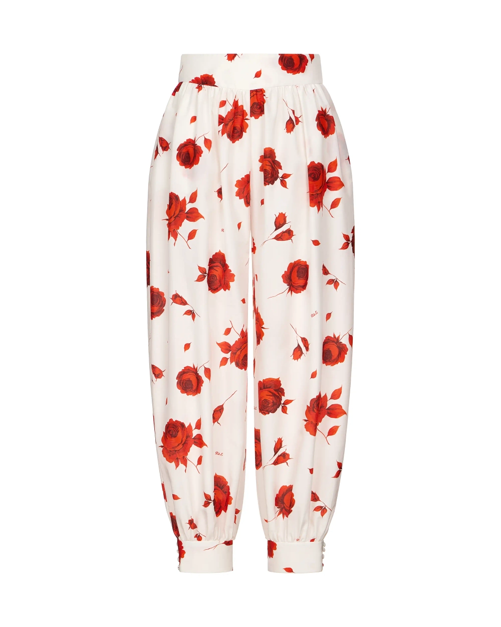 Эви (Evie), брюки из молочного батиста с цветочным принтом