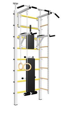 Шведская стенка Sv Sport враспор (Турник стандарт/Брусья/Скамья/Канат/Кольца/Лестница)