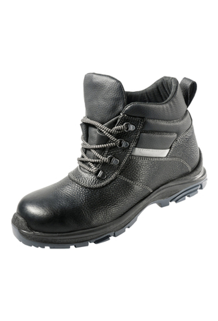 Ботинки ТОФФ СУПЕРСТАЙЛ МП цв. чёрный, металлический 200Дж ПУ/ТПУ
