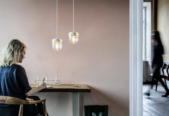 Плафон Umage Acorn White Steel Ø14х16