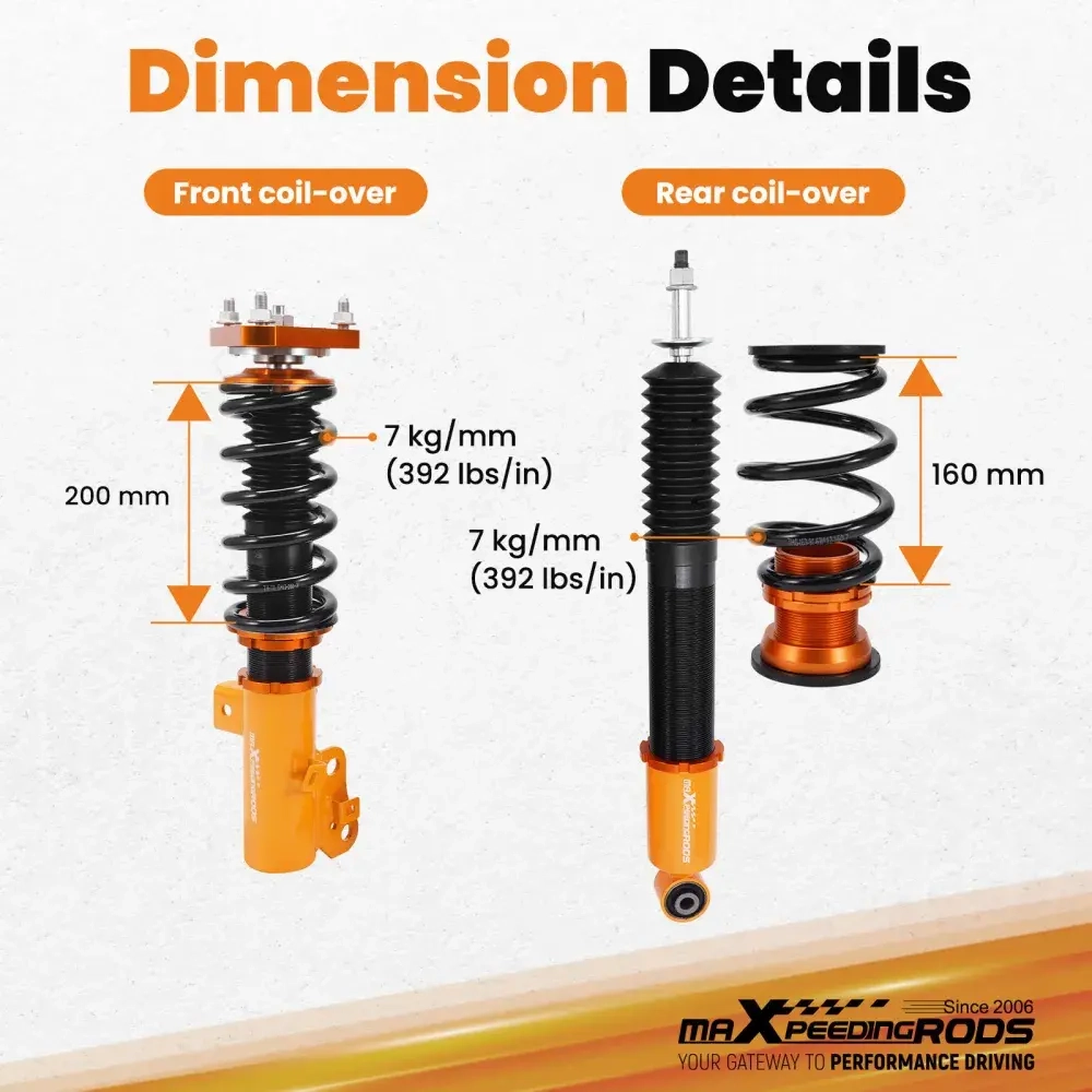 Complete Coilovers Kits подходит для автомобиля Honda Civic 2012-2015 Civic 2012-2013 Adj Height lowering kit