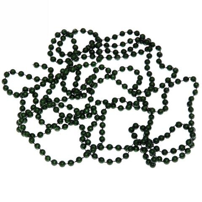 Бусы на елку 2,7м "Шарик" d-6мм, изумруд (pvc коробка) (Серпантин)