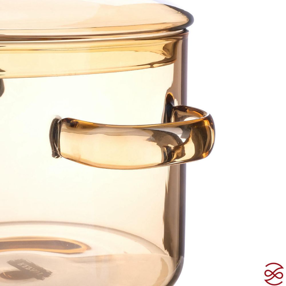 Кастрюля с крышкой Repast Diamond 1350 мл медовая