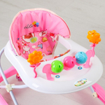 Ходунки "GAME C", 6 силиконовых колес, муз. (Alis) (розовый)