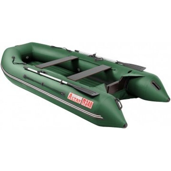 Лодка Тонар Алтай А340 (надувное дно) зеленый