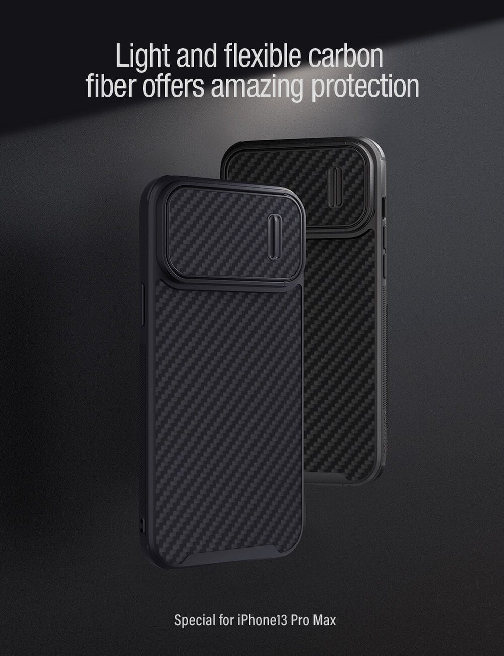 Чехол Nillkin Sinthetic fiber S Case с защитой камеры для iPhone 13 Pro Max