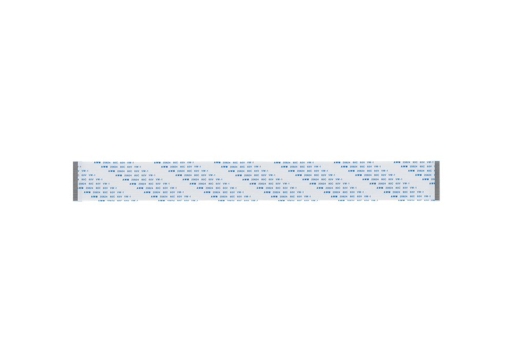 Шлейф 32 pin, 20 см, шаг 1 мм FFC, прямой А
