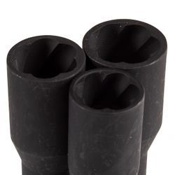 KING TONY (9TD164MR) Набор торцевых головок для поврежденных гаек и болтов, 17, 19, 21 мм, 4 предмета