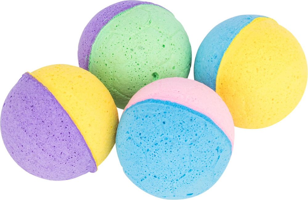 Мягкие шарики, 4 шт., поролон, ф 4.3 см, Trixie