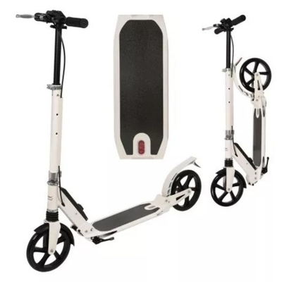 Городской самокат X-Match PROTEC с ручным тормозом, складывание кнопкой, 2 амортизатора, 200