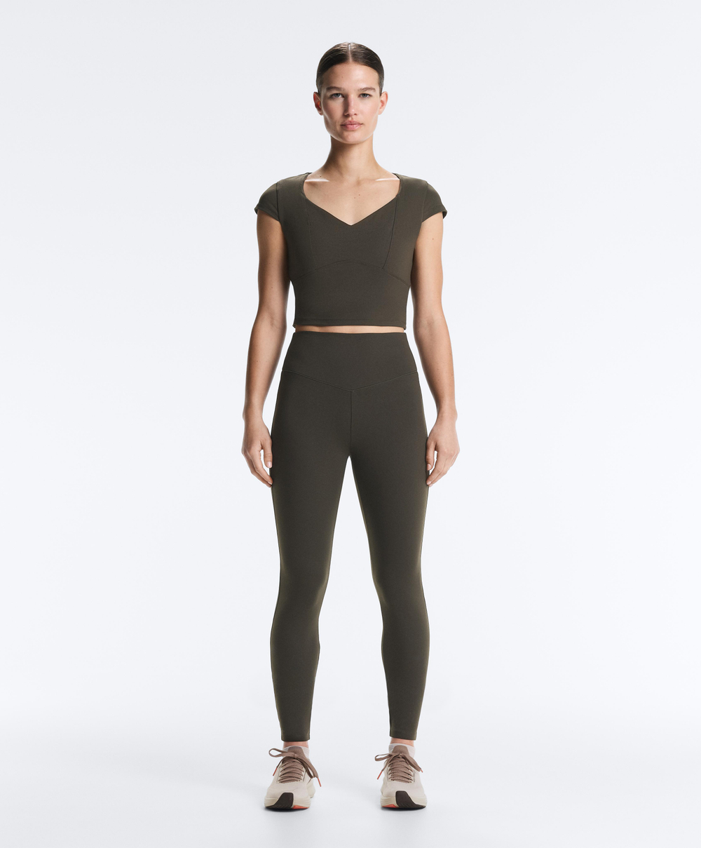 OYSHO Легинсы Evermove с высокой посадкой и длиной до щиколотки, коричневый