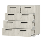 Комод Стандарт-5 NEW дуб крафт белый