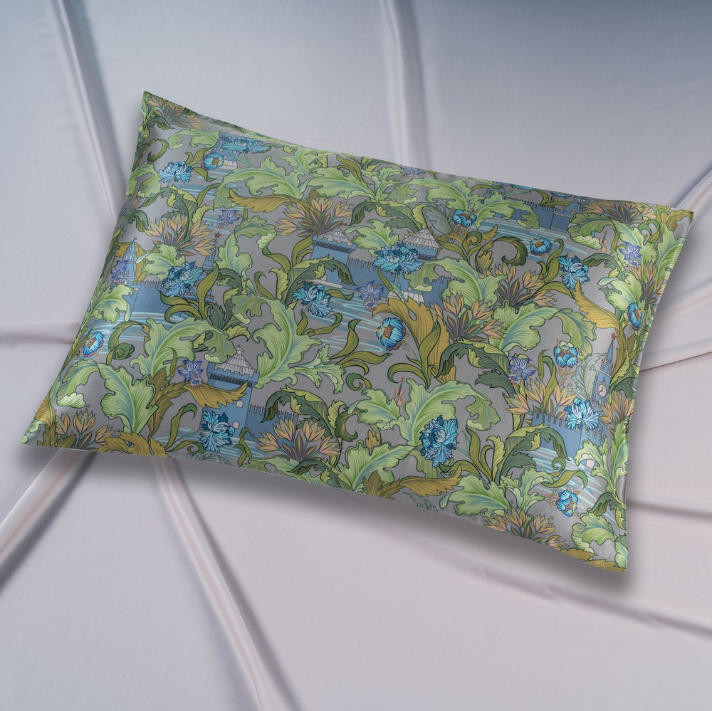 Наволочка 50x70 Mollen Рассвет светло-серая хлопковая