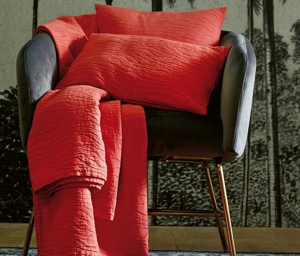 Подушка декоративная 45x45 Blanc Des Vosges Racines Curcuma