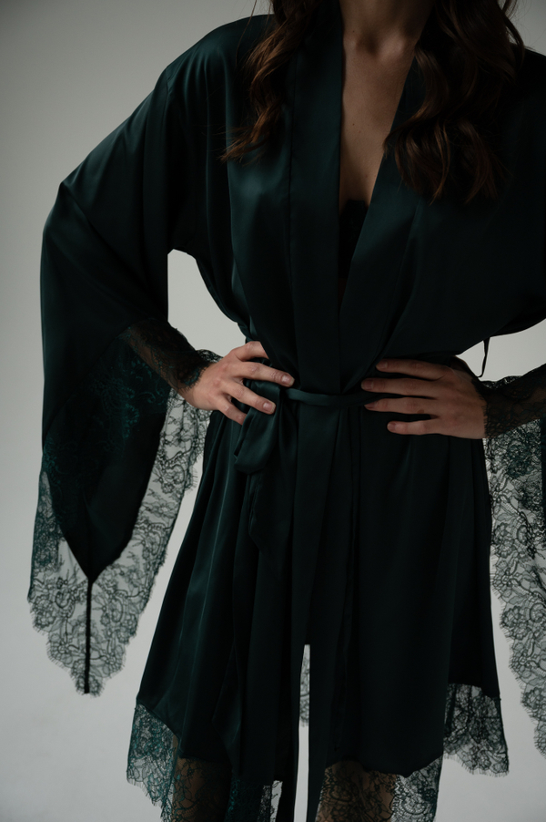 Халат-кимоно Emerald Изумрудный