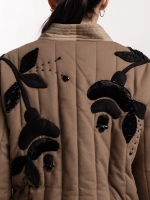 Телогрейка black FLOWERS, хаки