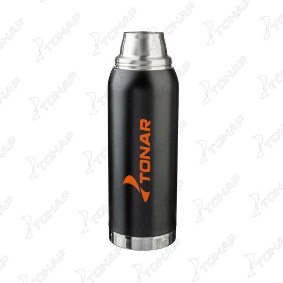 Термос TONAR 1200ML HS.TM-040  черный (2 крышки-кружки)