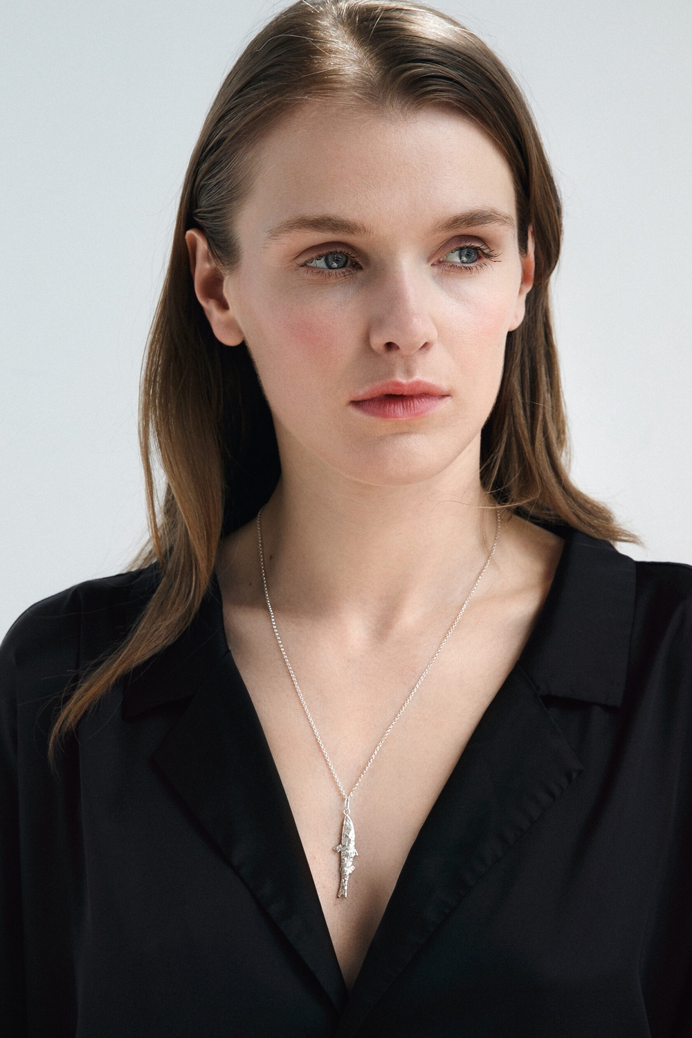 подвеска на цепи переславская ряпушка с фактурой