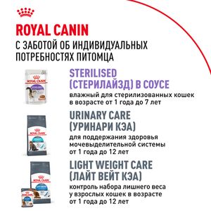 Уценка! Срок 19.11.2025/ Пауч Royal Canin Sterilised для взрослых стерилизованных кошек, мелкие кусочки в желе