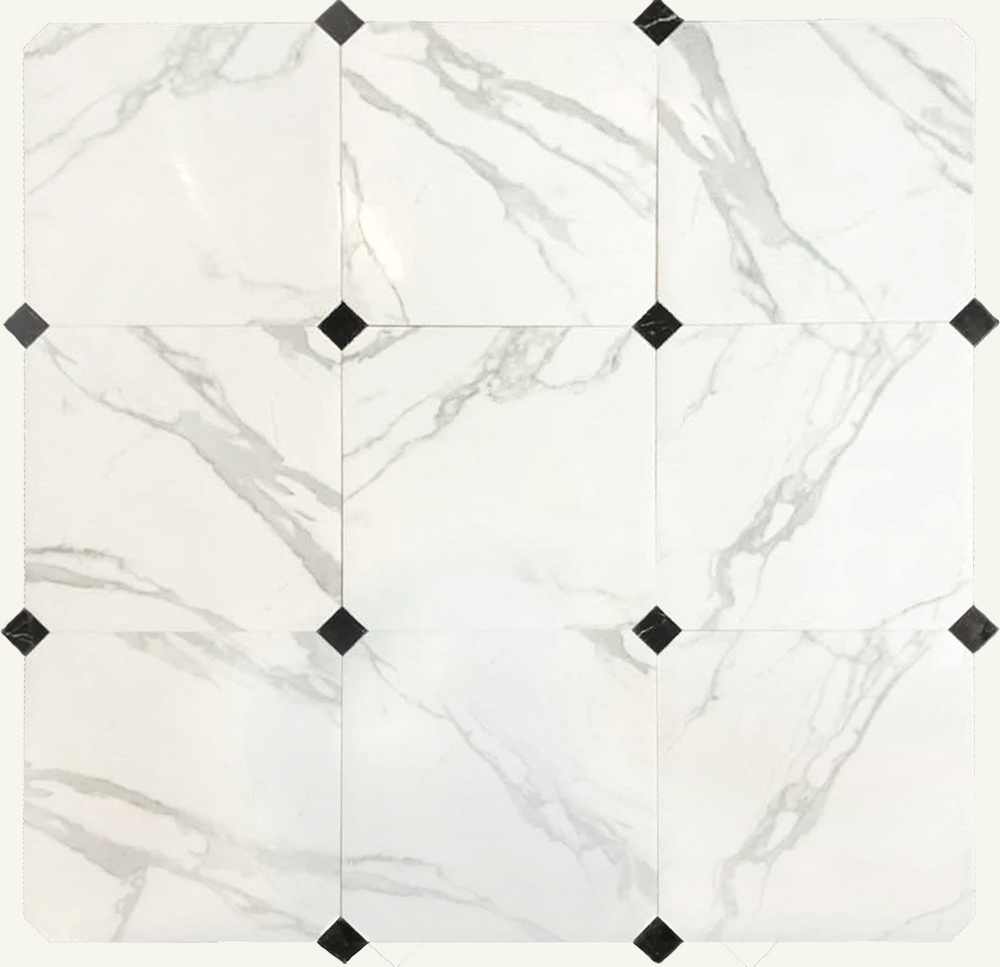 Керамический гранит глазурованный - Calacatta POL октагон 60x60 BMB8561CP