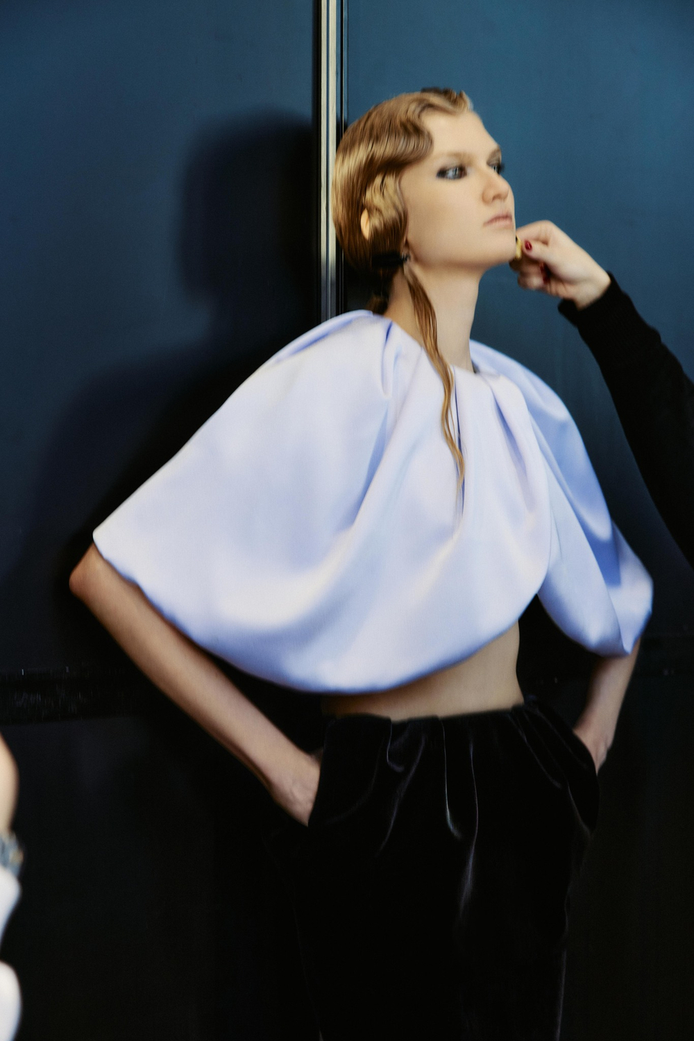 Топ укороченный из сатина