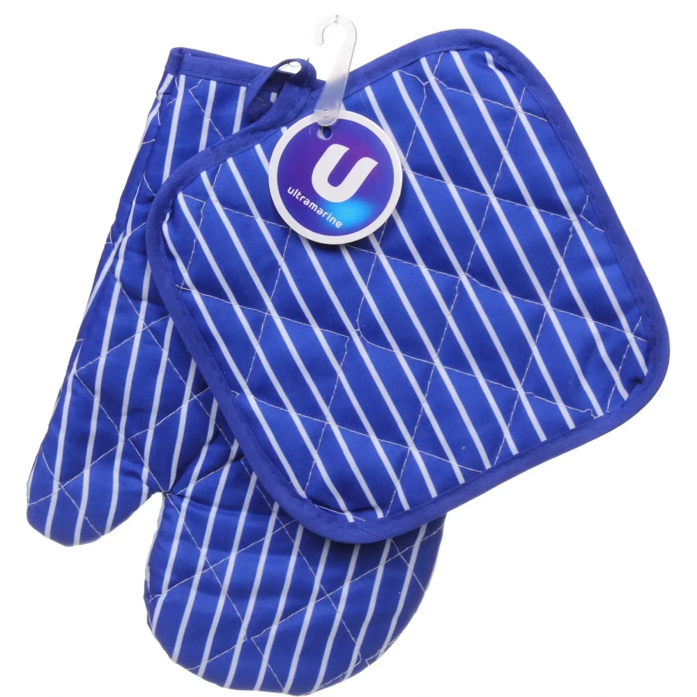 Прихватка в наборе варежкой «Патио», цвет синий