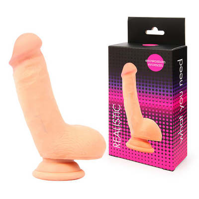 Фаллоимитатор анальный из киберкожи 14 см