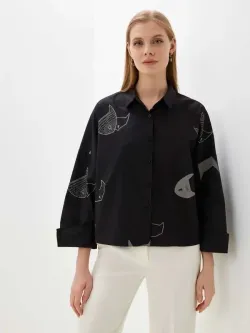 Рубашка  оверсайз  короткая