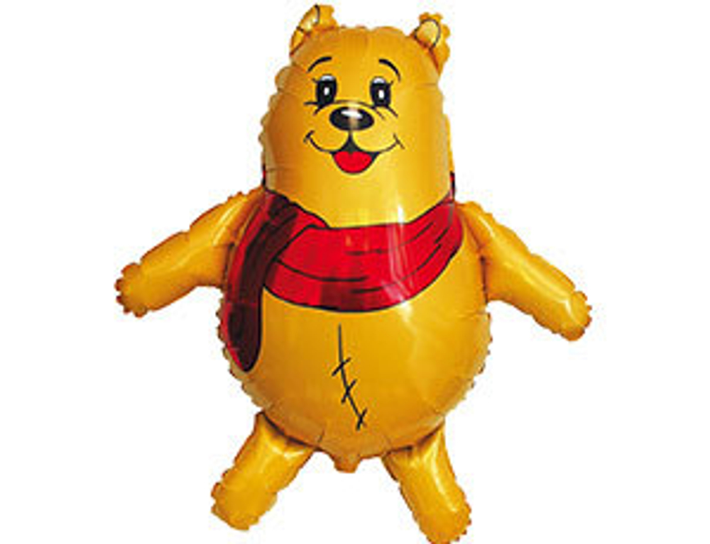 Шар фольга "Мишка с шарфом" 84 х 83 см