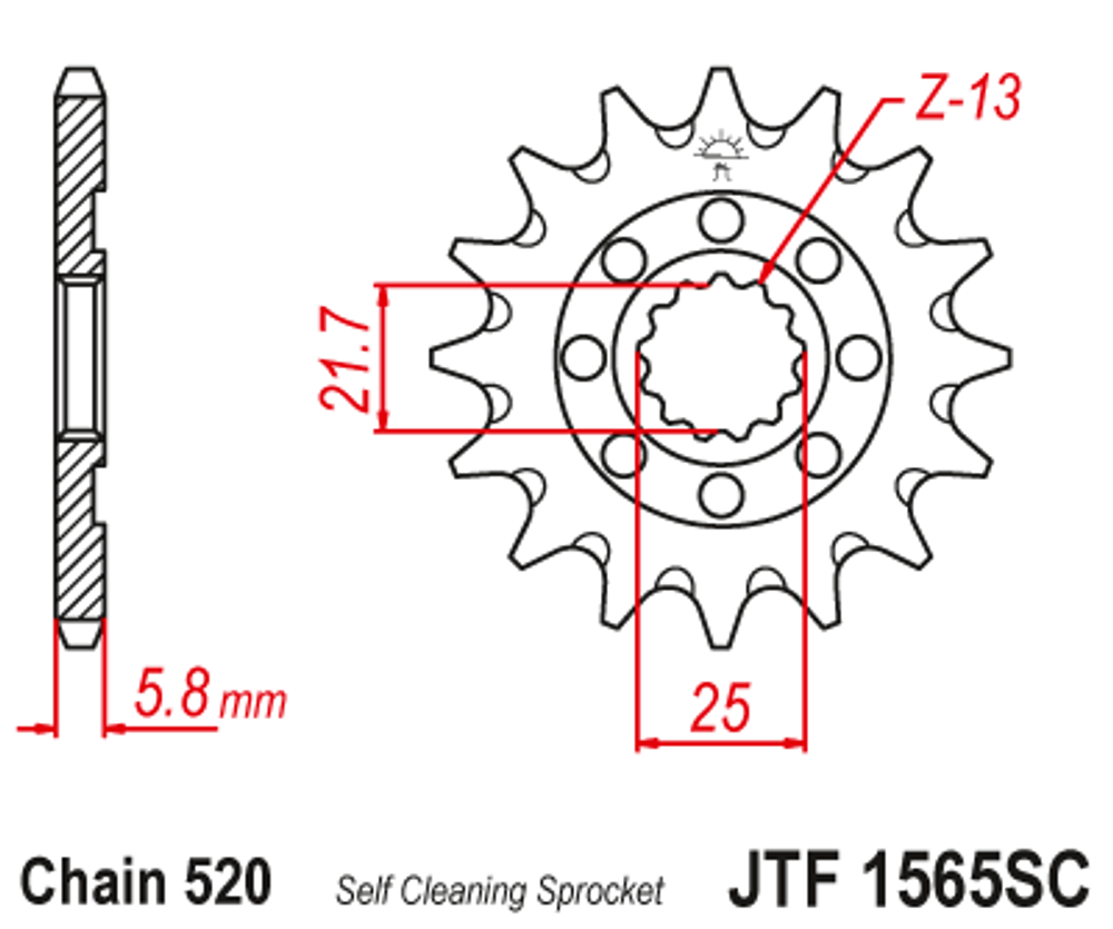 Звезда JTF1565.13SC